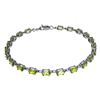 Image 1 : Genuine 5.5 ctw Peridot Bracelet Jewelry 14KT Yellow Gold - REF-96X4M