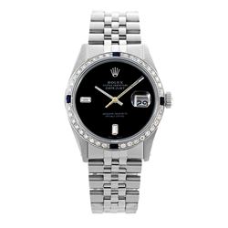 Rolex Pre-owned 36mm Mens Black Dial Stainless Steel - REF-580W3Y