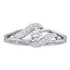 0.15 CTW Diamond Solitaire Bridal Engagement Ring 10KT White Gold - REF-19N4F