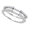 0.50 CTW Diamond Ring 14KT White Gold - REF-48Y7X