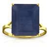 Genuine 7 ctw Sapphire Ring Jewelry 14KT Yellow Gold - REF-79Y8F