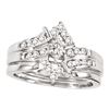 0.50 CTW Marquise Diamond Bridal Engagement Ring 14KT White Gold - REF-59H9M