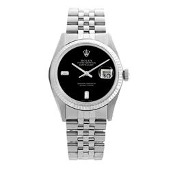 Rolex Pre-owned 36mm Mens Black Dial Stainless Steel - REF-450R3M