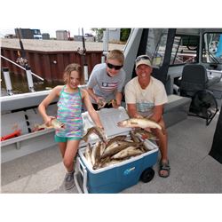 4 person, 6 hour, walleye fishing charter in Saginaw Bay