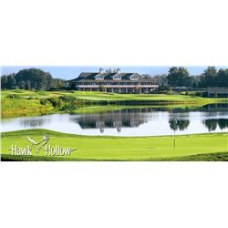 One 18-hole Foursome with Carts at Hawk Hollow Golf Course