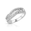 Image 1 : 18KT White Gold 0.93ctw Diamond Ring