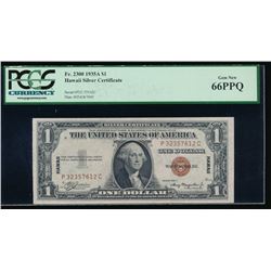 1935A $1 Hawaii Silver Certificate PCGS 66PPQ