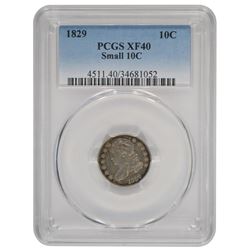 1829 Capped Bust Dime PCGS XF40