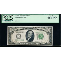 1928B $10 Chicago Federal Reserve Note PCGS 66PPQ