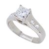 Image 2 : Platinum 0.96ctw Diamond Ring