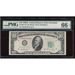 1950A $10 Cleveland Federal Reserve Star Note PMG 66EPQ