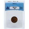 Image 1 : 1906 Indian Head One Cent Coin ANACS MS63RB