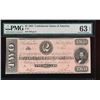 Image 1 : 1864 $2 Confederate States of America Note PMG 63EPQ