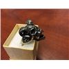 Image 2 : MANS HEAVY STAINLESS STEEL SKULL & HORN BIKER RING