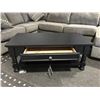 Image 2 : SINGLE DRAWER BLACK CONTEMPORARY COFFEE TABLE