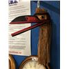 Image 1 : CARVED YELLOW CEDAR RAVEN CLAPPER MASK BY ARTIST WAYNE BELL - HERIDITARY CHIEF ISLAND VILLAGE (25"