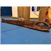 Image 1 : CARVED RED CEDAR WITH MOTHER OF PEARL ACCENTS WAR PADDLE BY WAYNE BELL (45")