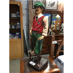 APPROX 3' TALL GENTLEMAN GOLFER FIGURE