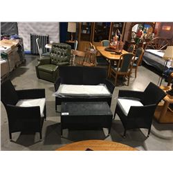 4 PC OUTDOOR PATIO/CAFE CONVERSATION SET