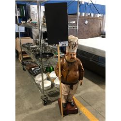 APPROX 3' TALL CHEF FIGURE WITH MENU BOARD