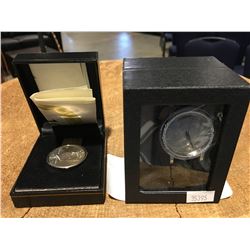 US 1/2 DOLLAR WRIST WATCH & US 1/2 DOLLAR MONEY CLIP