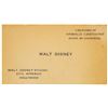 Image 1 : Walt Disney Business Card.