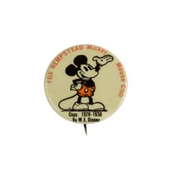 Fox Hempstead Mickey Mouse Club Button.