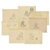 Image 1 : Set of (18) Production Drawings from "Broken Toys".