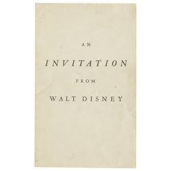 Walt Disney Studios Event Invitation.