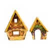 Image 1 : Pair of Hand-Made "Snow White" Buildings.