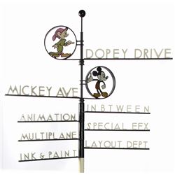 Walt Disney Studios Limited Edition Street Sign.