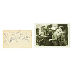 Walt Disney Signature and Photograph.