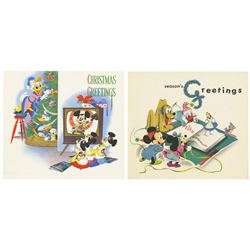 1950s Walt Disney Studio Christmas Cards.