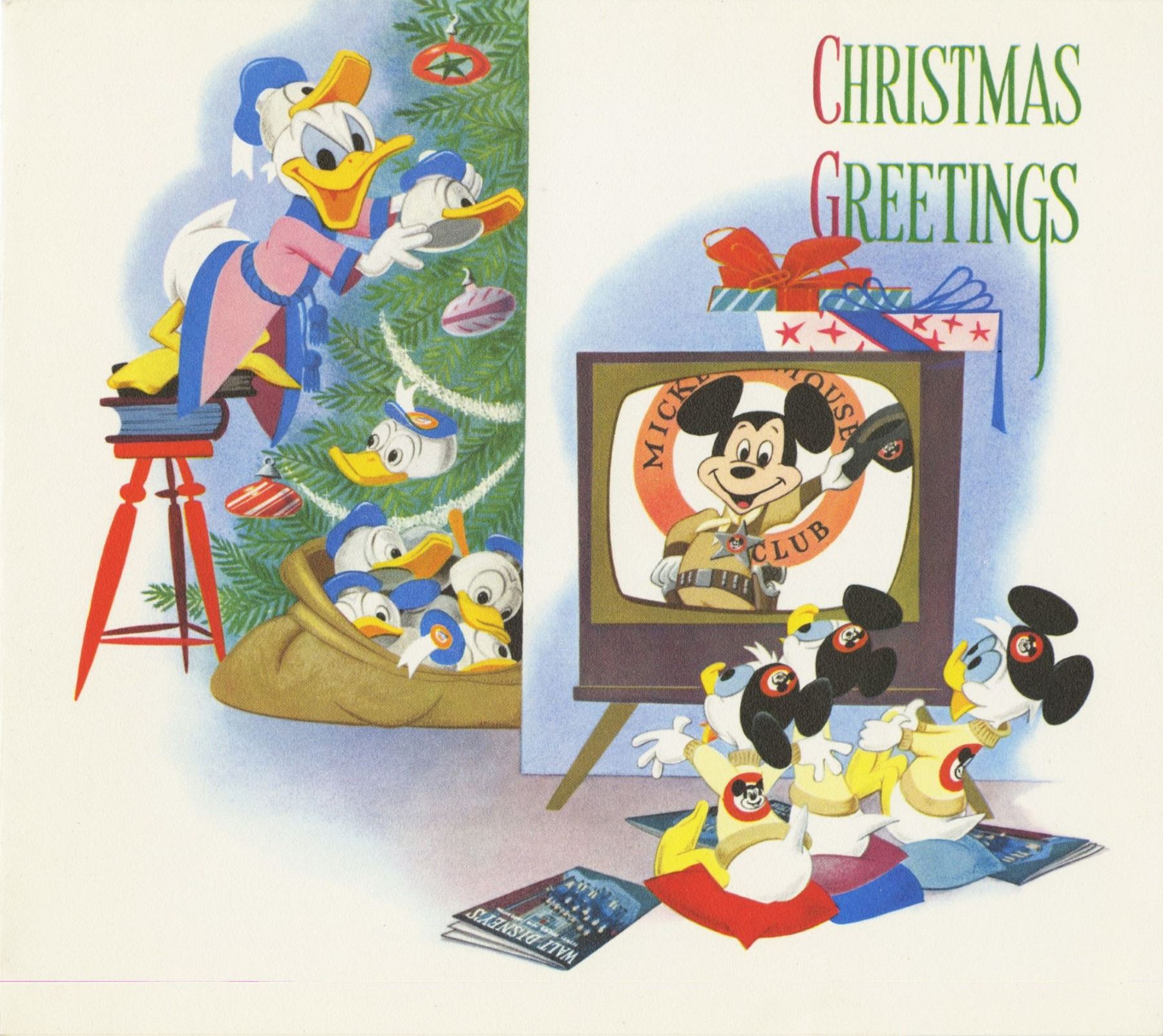 1950s Walt Disney Studio Christmas Cards.
