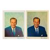 Image 1 : Pair of Walt Disney Fan Cards.