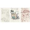 Image 4 : Set of (57) Disney Animator Sketches & Autographs.