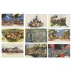 Image 2 : Complete Set of the First 23 Disneyland Postcards.
