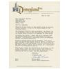 Image 1 : Opening Year Disneyland Letter.