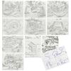 Image 1 : Collection of "Winnie the Pooh" Attraction Drawings.