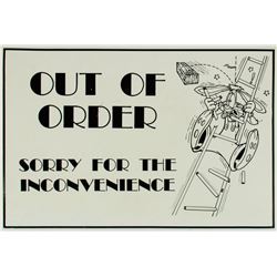 Roger Rabbit "Out of Order" Sign.