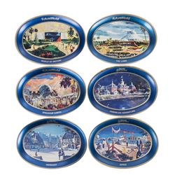 Collection of (6) EPCOT Grand Opening Trays.