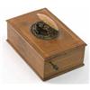 Image 1 : A 19th century singing bird automaton, in mahogany box with oval lid and floral pierced grille (a...