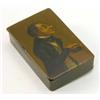Image 1 : An early 19th painted snuff box, the lid painted with a gentleman pinching snuff 3.25ins...