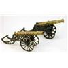 Image 1 : A Victorian miniature model of a cannon, on a cast iron carriage and a similar model 18ins...