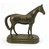 Image 1 : After James Osbourne, a bronze figure of horse, modelled standing on an oval plinth 11ins...