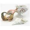 Image 1 : A Royal Worcester wall pocket, formed as two conch shells, date code 1883 (10in.), a Wedgwood pla...