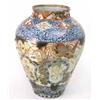Image 1 : An 18th century Imari baluster vase, decorated with birds and flowers, (rivetted) 15.5ins...