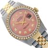 Image 1 : Rolex Men's Two Tone 14K Gold/SS, QuickSet, Diamond Dial & Diamond Bezel - REF-557N5A