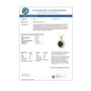 Image 2 : 4.20 CTW Emerald & Diamond Pendant 10K Yellow Gold - REF-70M2H - 13605