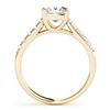 Image 2 : 0.85 CTW Certified VS/SI Princess Diamond Solitaire Ring 18K Yellow Gold - REF-132A8X - 28115